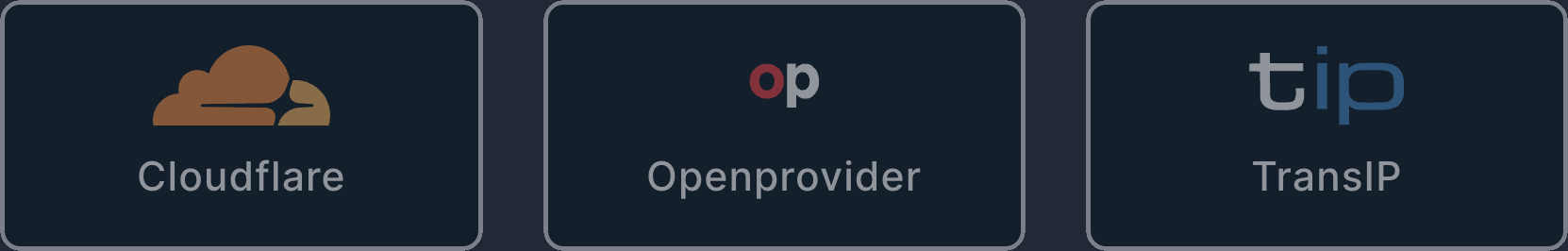 DNSense app: select provider